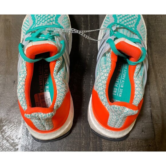 KID'S Adidas SIZE 4Y  UltraBoost 5.0 DNA J White Mint Rush GZ3997 NEW - Picture 6 of 12